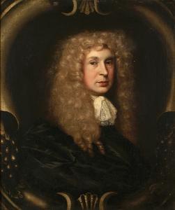 GAWDY John 1639-1699,A self portrait, bust length, having a long fair w,1674,Bonhams GB 2004-03-22
