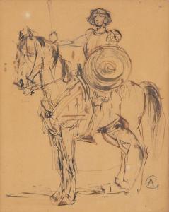 GAWINSKI Antoni 1876-1954,Armed horseman,Desa Unicum PL 2023-02-14