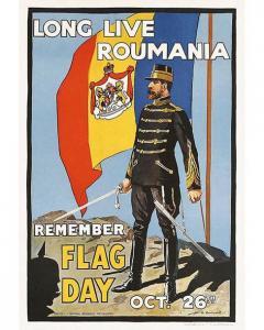 GAWTHORN Henry George 1879-1941,Long Live Roumania - Remember Flag Day,1916,Artprecium FR 2020-07-09