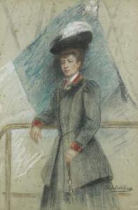 GAY Elisabeth 1907,Portrait de femme,Osenat FR 2008-12-21