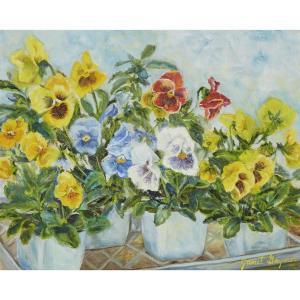 GAYNOR JANET 1906-1984,AMERICAN POTTED PANSIES,Waddington's CA 2017-09-30