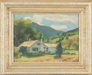 GAYOSO Kenneth 1883-1950,Landscape with white house,Alderfer Auction & Appraisal US 2008-03-07