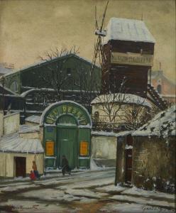 GAZI Igna Ghirei 1900-1975,Vieux Montmartre, le Moulin de la Galette,Mercier & Cie FR 2020-11-29