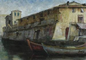 GEDE DANILO 1911-1996,Vecchia Livorno,Galleria Pananti Casa d'Aste IT 2013-07-10