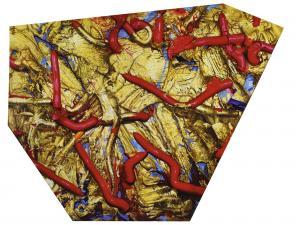 GEDE MAHENDRA YASA 1967,RED & GOLD COMPOSITION,2010,Sotheby's GB 2018-04-01