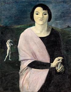 GEDO Lipot 1887-1925,Lányalak a hegyen (Debóra),1914,Nagyhazi galeria HU 2021-02-23