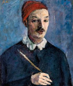 GEDO Lipot 1887-1925,Self-portrait in costume,1910,Nagyhazi galeria HU 2020-12-08