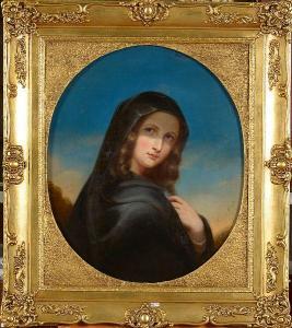 GEEFS Fanny 1807-1883,Portrait d'une jeune femme,VanDerKindere BE 2018-06-20