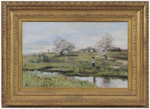 GEER Grace Woodbridge 1854-1938,Summer Pastime,Brunk Auctions US 2018-03-23