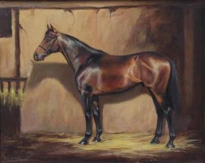 Geere Frank L 1931-1991,Study of a Bay Horse in a stable,1985,Tennant's GB 2021-03-20