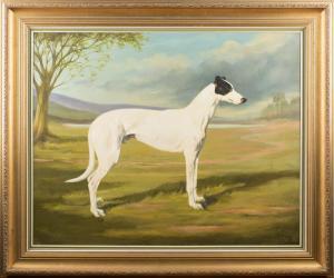Geere Frank L,Study of a Greyhound standing in Profile within a ,1986,Tooveys Auction 2016-03-23