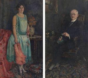 GEERTSEN HENRI 1892-1969,Dubbelportret,1927,Bernaerts BE 2014-06-17