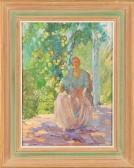 GEHMAN Mildred 1908-2006,Seated woman in the shade,Alderfer Auction & Appraisal US 2008-03-07