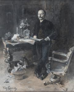 GEHRKE Fritz 1855-1916,Der Dichter Friedrich Spielhagen,1889,Leo Spik DE 2009-07-02