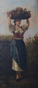 GEIGER Lenz 1939,Girl with a Basket of Fruit,Gilding's GB 2016-02-02