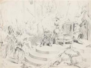 GEIGER Peter Johann Nepomuk 1805-1880,Die Sans Culotte  im Louvre,Palais Dorotheum AT 2016-11-22
