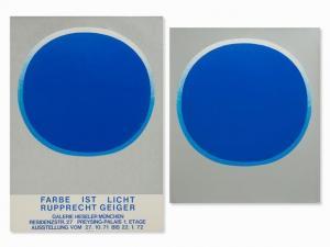 GEIGER Rupprecht 1908-2009,Blauer Kreis mit Kranz,1971,Auctionata DE 2016-09-28