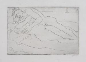 GEISER Karl 1898-1957,Liebespaar (Lovers),Germann CH 2023-06-21