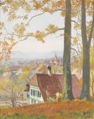 GEISSER CHARLES,Herbstliche Ansicht von Langenthal,1943,Dobiaschofsky CH 2012-05-12