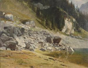 GEISSER Johann Joseph 1824-1894,Bergsee in der Talschaft von Les Ormonts.,Dobiaschofsky 2006-11-01