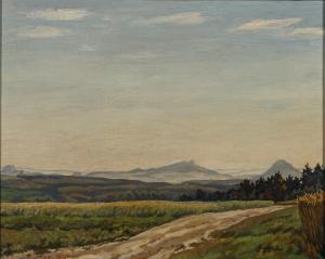 GEISSLER Hugo 1895-1956,Hegau-Landschaft im Sommer,Zeller DE 2021-06-23