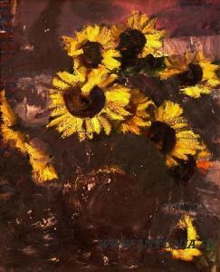 GEISTAUTE Erna 1911-1975,Sunflowers,1951,Antonija LV 2009-03-14