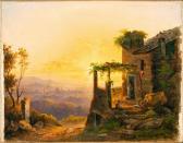 GELATI Lorenzo 1824-1893,Casolare al tramonto,1849,Gonnelli IT 2020-12-01