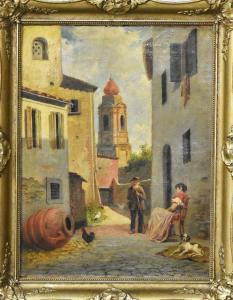 GELATI Lorenzo 1824-1893,In einer italienischen Gasse,Scheublein Art & Auktionen DE 2024-02-02