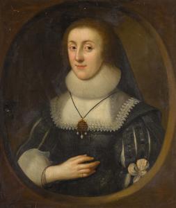 GELDORP Georg 1610-1665,PORTRAIT OF A LADY, HALF-LENGTH, IN A SLASHED BLAC,Sotheby's GB 2020-09-23