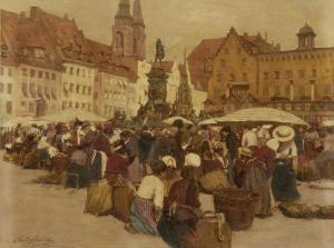 GELLER Johann Nepomuk 1860-1954,Market scene,Bonhams GB 2012-10-23