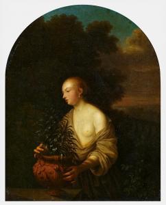GELTON Toussaint 1630-1680,Young Woman with Vase,Van Ham DE 2020-05-28