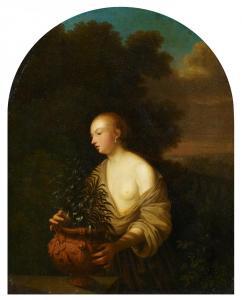 GELTON Toussaint 1630-1680,Young Woman with Vase,Van Ham DE 2021-02-24
