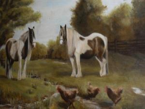 GEMELL R,Shire horses in field,1998,Moore Allen & Innocent GB 2017-06-16