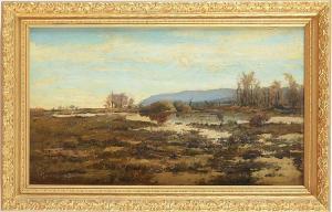 GEMIN LOUISE A 1817-1897,MARSHY LANDSCAPE,1887,Stair Galleries US 2014-10-25