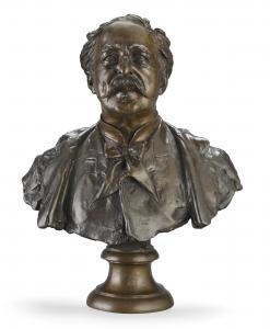 GEMITO Vincenzo 1852-1929,BUST OFBARON DE MESNIL,1885,Sotheby's GB 2018-07-11
