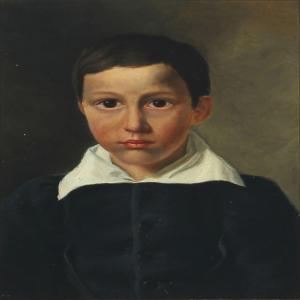 GEMZOE Peter Henrik 1811-1879,Portait of ayoung boy,Bruun Rasmussen DK 2011-05-02
