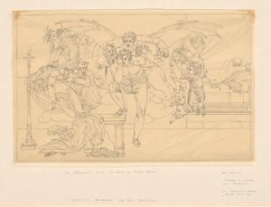 GENELLI Bonaventura 1798-1868,Minos als Höllenrichter mit Szenen aus Dantes I,1840,Galerie Bassenge 2022-06-03