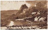 GENELLI Janus,Felsige Meeresküste mit einem von Kühen gezogenem ,1802,Galerie Bassenge 2012-11-29