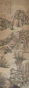 GENG ZHANG 1685-1760,Peach Blossoms in the Mountain,Christie's GB 2014-05-26