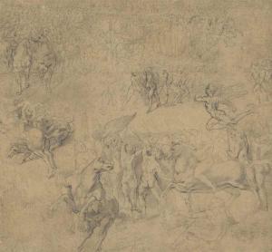 GENGA Girolamo 1476-1551,A battle scene with Francesco Maria della Rovere f,Christie's GB 2016-01-27
