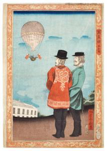 GENGYO miyazaki 1817-1880,Picture of a Balloon (Fusen zu),1861,Sotheby's GB 2022-03-24
