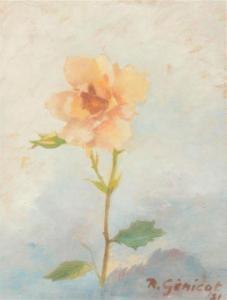 GENICOT Robert ALBERT 1890-1981,La rose,1971,Lasseron et Associees FR 2019-06-28