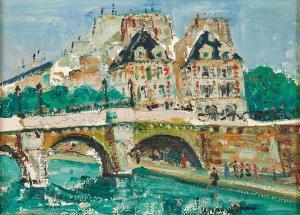 GENIN Lucien 1894-1953,Le Pont Neuf,Osenat FR 2024-03-24