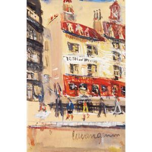 GENIN Lucien 1894-1953,Rue à Montmartre,Tajan FR 2016-12-06