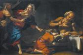 GENNARI Benedetto il Giovane 1633-1715,Jacob blesses Isaac.,1714,Galerie Koller CH 2009-03-23