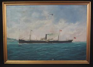 GENOESE SCHOOL,study of the S.S Llanover,1900,Peter Francis GB 2020-11-11