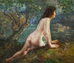 GENTH Lillian Mathilde 1876-1953,Female Nude in a Landscape,Shapiro Auctions US 2024-01-27