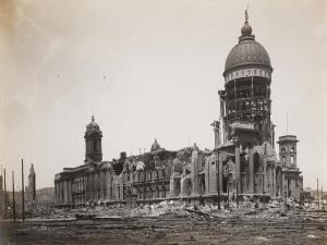 GENTHE Arnold 1869-1942,San Francisco Earthquake, City Hall in Ruins,Sotheby's GB 2023-12-18