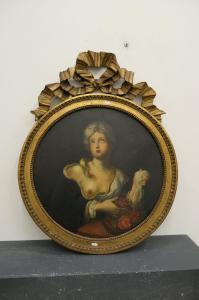 GENTILESCHI Orazio 1563-1639,Femme au turban coupant des fleurs,Rops BE 2022-02-12