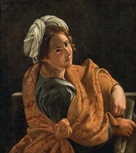 GENTILESCHI Orazio 1563-1639,Portrait of a young woman as a Sibyl,Palais Dorotheum AT 2021-11-10